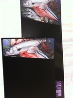 Menutavle i sort plast 44x60 cm 