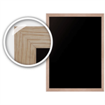Tavle med glat ramme i egetr� (40x60cm)