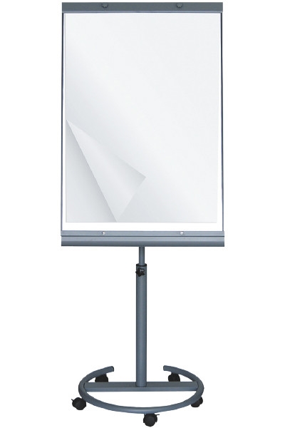 Flip Chart with Whiteboard - Rund Fod m/hjul 65x100 cm