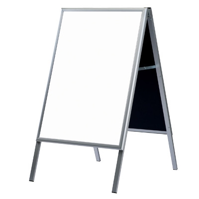 ALU klap A-skilt 60x80 cm m/Whiteboard