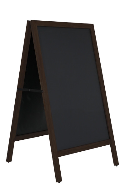 Wooden A-Board Black med ståltavle ( 46 x 68 cm ) Udsolgt !