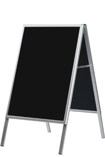 ALU klap A-skilt 60x80 cm m/Tavle -blackboard